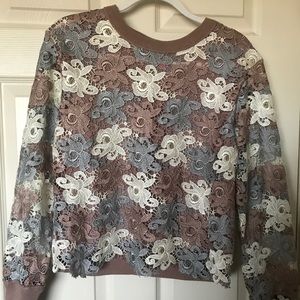 Size medium lace sweater